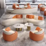 Curved Reception Sofas Modern Ergonomic Seating thumbnail 4