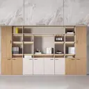 Modern Office Open Shelf Storage Cabinet - Maoters thumbnail 2