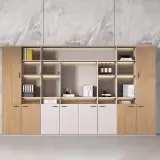 Modern Office Open Shelf Storage Cabinet - Maoters thumbnail 2