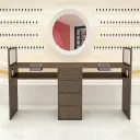 Classical Nail Table with High Side Panels and Vacuum thumbnail 1