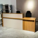 Modern Lobby Slat Front Counter - Maoters thumbnail 3