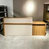 Modern Lobby Slat Front Counter - Maoters thumbnail 1
