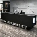Modern Industrial Office Reception Counter - Maoters thumbnail 1