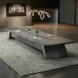 Modern Rectangle Large Conference Table thumbnail 1