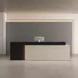 Minimalist Two-Tone Reception Desk - Maoters thumbnail 1