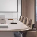 Modern Minimalist Painted Conference Table thumbnail 9