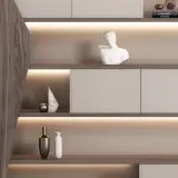Light Luxury Office Open Shelf Cabinet - Maoters thumbnail 7