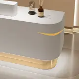 Modern Fashion White Reception Desk - Maoters thumbnail 9