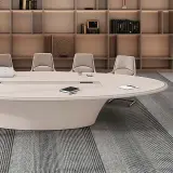 Large Oval Long Conference Table thumbnail 8