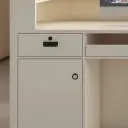 Minimalist Wood Grain Reception Desk - Maoters thumbnail 12