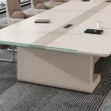 Modern Simple Rectangular Conference Table thumbnail 8