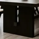 Black Solid Wood Conference Table thumbnail 11