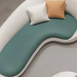 Curved Two-Tone Lounge Sofa thumbnail 9
