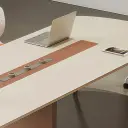 Minimal Office Oval Wood Conference Table - Maoters thumbnail 8