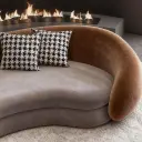 Light Luxury Semi-Circular Arc Sofa for Living Room thumbnail 9