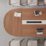 Solid Wood Commercial Conference Table - Maoters thumbnail 7