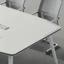 Modern White Office Conference Table - Maoters thumbnail 10