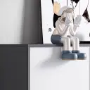 White Wooden Filing Cabinet With Lock - Maoters thumbnail 10