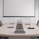 Modern Minimalist Painted Conference Table thumbnail 10