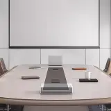 Modern Minimalist Painted Conference Table thumbnail 10
