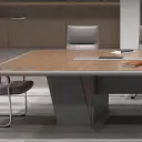 Modern Painted Large Conference Table thumbnail 8