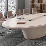 Large Oval Long Conference Table thumbnail 9