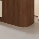Minimalist Wood Grain Reception Desk - Maoters thumbnail 11