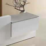 Minimalist Premium White Reception Desk - Maoters thumbnail 9