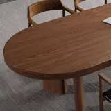 Oval Solid Wood Long Conference Table - Maoters thumbnail 10