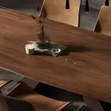 Modern Wood Conference Table with Angled Legs - Maoters thumbnail 10