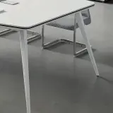Modern White Office Conference Table - Maoters thumbnail 9