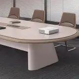 Modern Minimalist Painted Conference Table thumbnail 8