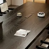 Black Solid Wood Conference Table thumbnail 9