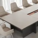 Thickened Long Conference Table thumbnail 10