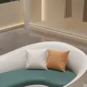 Curved Two-Tone Lounge Sofa thumbnail 11