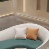 Curved Two-Tone Lounge Sofa thumbnail 11