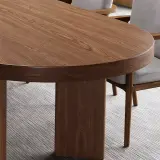 Oval Solid Wood Long Conference Table - Maoters thumbnail 11