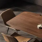 Modern Wood Conference Table with Angled Legs - Maoters thumbnail 9