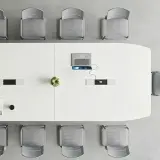 Modern White Office Conference Table - Maoters thumbnail 8