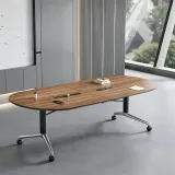 Modern Simple Oval Conference Table - Maoters thumbnail 1