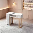 Multi-Seat Marble Manicure Desk Set thumbnail 1