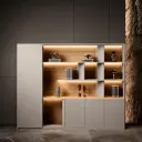 Light Luxury Office Wooden File Cabinet - Maoters thumbnail 1