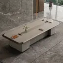 Modern Long Minimalist Conference Table - Maoters thumbnail 1