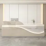 Light Luxury Elegant Reception Desk - Maoters thumbnail 2