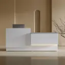 Minimalist Premium White Reception Desk - Maoters thumbnail 1