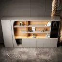 Light Luxury Office Wooden File Cabinet - Maoters thumbnail 4