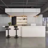 Modern Shop White Reception Counter - Maoters thumbnail 4