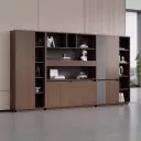 Minimalist Wooden Bookcase Filing Cabinet - Maoters thumbnail 3