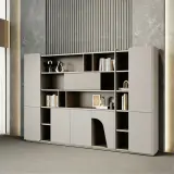 Contemporary Office Bookcase and Display Cabinet Combo thumbnail 3