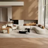 Curved Corner Sofa for Hotel, Office, Beauty Salon & Reception thumbnail 3